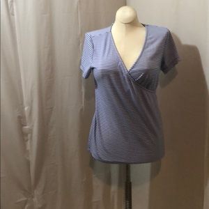 A Pea in the Pod Nursing Shirt Strips Large